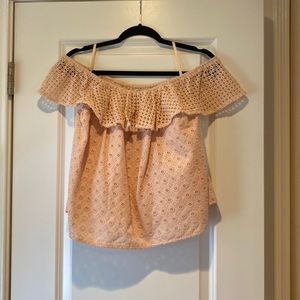 Eyelet crop top